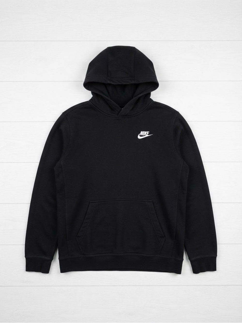 Nike Black Hoodie Sweatshirt White Logo Women’s XS / Youth Large L